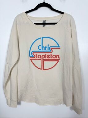 Chris Stapleton Ladies Circle Design Wave Wash Crewneck Sweatshirt XL